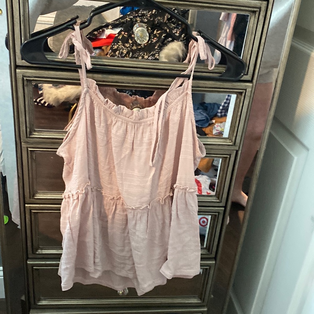 Light purplish pink Lush tie tank